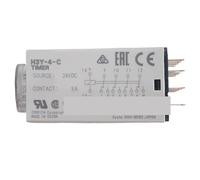 1PCSH3Y-4-C Temporizador de relé DC24V 24VDC Temporizador de retardo de apagado Tiempo de relé 1S 5S 10S 30S 60S 3 metros(H3Y-4-C 24VDC 3M)