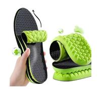 1Piar - Plantillas ortopédicas para pies, plantilla de silicona antideslizante para el alivio de la fascitis plantar (negro, UE 39-40)