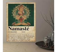 1Piece Yoga Girl Poster - Vintage Farmeless Canvas Wall Art For Home And Room Decor - Inspirational Canvas Prints(30x45cm/Frameless)