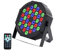 1Piezas RGB Focos LED Par con 36 LED,Luces para Escenarios Luces de Discoteca con Control Digital Multiplex y Activación de Sonido para Disco KTV Bar Navidad Fiesta Boda
