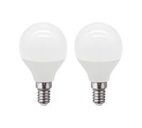 1Primer Leader Pack 2 Bombillas LED Esférica E14 6W Equi.40W 470lm 10000H 1Primer Leader