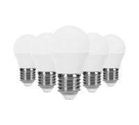 1Primer Leader Pack 5 Bombillas LED Esférica E27 6W Equi.40W 470lm 15000H Primer Leader