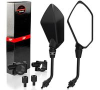 1PZ ES2-BX3 Espejos Retrovisores Moto con Abrazadera 7/8" 22mm Giratorio de 360 ° Universal Reemplazo para Honda Kawasaki Suzuki Polaris Victory Chopper Arctic Cat ATV Scooter Dirt Bike Quad