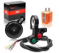 1PZ ES7-MS8 22mm 7/8" Interruptor Manillar Motocicleta 12V 2 pines Relé intermitente Klaxon Multifunción Reemplazo para Honda Yamaha Suzuki Kawasaki Arctic ATV