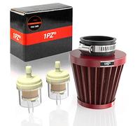 1PZ F02-38R 38mm 39mm 40mm Filtro de aire moto universal rojo redondo Filtro de aire 49cc 50cc 70cc 80cc 90cc 110cc 125cc 150cc 200cc Reemplazo para GY6 Scooter ATV Ciclomotor Quad Dirt Pit Bike Rojo