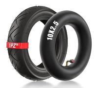 1PZ F3T-2W5 10x2,5 Neumático y cámara de aire reemplazo para scooter KUGOO M4/pro/G-Booster Speedway/Hoverboard, neumático de repuesto de 10x2'' con válvula en ángulo de 45° para patinete eléctrico