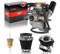 1PZ F6C-P24 Carburador PD24J Kit de kit de admisión de reemplazo para motores GY6 de 4 tiempos 125 cc, 150 cc, ATV, arranque eléctrico Moto, Scooter 152QMJ 157QMI PD24J