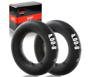 1PZ S48-W02 2X Cámara de Aire 4.00/4.80-8 con vástago de válvula TR87 para Ruedas de Carretillas, Cortacésped, carros de Mano, Carrito de jardín, Motoazada