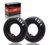 1PZ TS3-X02 2X Cámaras de Aire Ruedas pequeñas 3.00-4 con válvula ángulo TR87, Rueda neumática 260x85 para Carretillas, Rueda de Carretilla, Quad, Carro de Mano