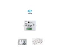 (1RC) Interruptor de luz inteligente inalámbrico, interruptor de botón autoalimentado, no necesita batería, mini