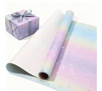 1Roll Wrapping Paper, Four Patterns Of,Gift, Birthday Holiday, Christmas Decoration(Color3)