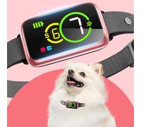 1S Stop Barking - Collar inteligente para ladridos de perro, dispositivo antiladridos humano con pitido y vibración, 7 sensibilidad ajustable, collar ultraligero para perros pequeños, medianos y