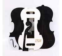 1set de violín plantilla Stradivari modelo de violín cuello F agujero templet Molde 1716 año DIY Violín Luthier Suministro
