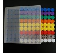 1Set Include One Piece 81- Lattice Digital Code Storage Box For Store Cryovial+81Pieces 1.8ml Plastic Refrigerating Tube(Green Cap Withe Box)