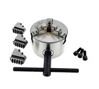 1set K11 80 Torno de 3 mandíbulas Máxico Metal Agocineo K11-80 torno con Máquinas torneado Accesorios Taladrado Fresado