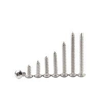 1SET M1.4-M2 pequeño 304 acero inoxidable Cruz Phillips Pan cabeza redonda tornillo autorroscante(6mm,M1.4 x 50Pieces)