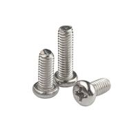 1SET M1.6 M3 DIN7985 GB818 304 Tornillo de cabeza plana empotrada en cruz de acero inoxidable Phillips TV Pernos de computadora(40mm,M1.6 x 50Pieces)