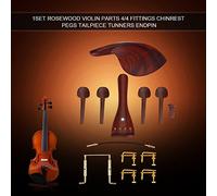 1Set piezas de violín de palisandro 4/4 accesorios Kinsteun pasadores de cola tuners terminal violín piezas