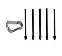 1set Puntas del lápiz Stylus para Samsung Galaxy S24 Ultra S23 Ultra Tab S9 Tab S8 Pantalla táctil Bolígrafo Stylus Plumín de Recambio con Pinzas de extracción (Negro)