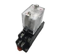 1SET YJ2N-GS DC 24V 5A Coil Small Intermediate Relay Low Power 2 Groups of 8 Pins with Lights