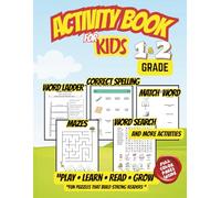 1st & 2nd Grade Activity Workbook: Fun Learning Games for Kids Ages 6-8: Over 100 Pages of Word Ladders, Spelling Puzzles, Word Searches, and Matching ... Skills Collection by Everyday School Books)