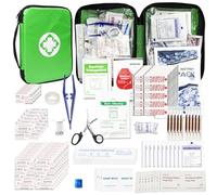 1st Aid Kit de primeros auxilios para viajes en coche, suministros de recambio para empresas domésticas (300 unidades, verde)