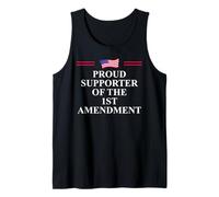 1st Amendment I Support The First Amendment Freedom Speech Camiseta sin Mangas