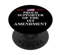 1st Amendment I Support The First Amendment Freedom Speech PopSockets PopGrip Adhesivo