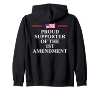 1st Amendment I Support The First Amendment Freedom Speech Sudadera con Capucha
