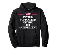 1st Amendment I Support The First Amendment Freedom Speech Sudadera con Capucha