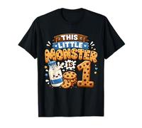 1st Birthday Boys Girls 1 Years Old Milk and Cookie Party Camiseta