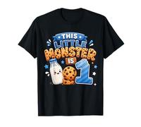 1st Birthday Boys Girls 1 Years Old Milk and Cookie Party Camiseta