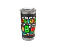 1st Day of 3rd Grade Girls Boys First Day of Third Grade Vaso térmico de acero inoxidable de doble pared