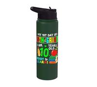 1st Day of 5th Grade 10 Years Old First Day of Fifth Grade Stainless Steel Insulated Water Bottle