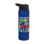 1st Day of 5th Grade 10 Years Old First Day of Fifth Grade Stainless Steel Insulated Water Bottle