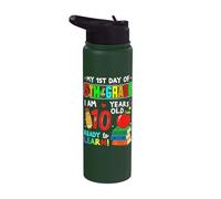 1st Day of 5th Grade 10 Years Old First Day of Fifth Grade Stainless Steel Insulated Water Bottle