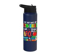 1st Day of 5th Grade 10 Years Old First Day of Fifth Grade Stainless Steel Insulated Water Bottle