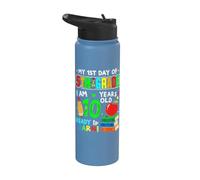 1st Day of 5th Grade 10 Years Old First Day of Fifth Grade Stainless Steel Insulated Water Bottle