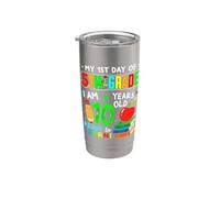1st Day of 5th Grade 10 Years Old First Day of Fifth Grade Vaso térmico de acero inoxidable de doble pared