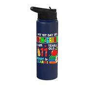 1st Day of 6th Grade 11 Years Old First Day of Sixth Grade Stainless Steel Insulated Water Bottle