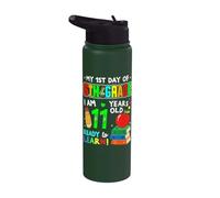 1st Day of 6th Grade 11 Years Old First Day of Sixth Grade Stainless Steel Insulated Water Bottle