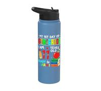 1st Day of 6th Grade 11 Years Old First Day of Sixth Grade Stainless Steel Insulated Water Bottle