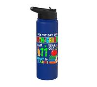 1st Day of 6th Grade 11 Years Old First Day of Sixth Grade Stainless Steel Insulated Water Bottle
