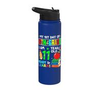 1st Day of 6th Grade 11 Years Old First Day of Sixth Grade Stainless Steel Insulated Water Bottle