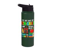 1st Day of 6th Grade 11 Years Old First Day of Sixth Grade Stainless Steel Insulated Water Bottle