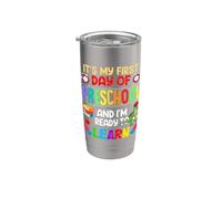 1st Day Of Prek Kids My First Day Of Preschool Boys Girls Vaso térmico de acero inoxidable de doble pared
