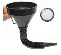 1ST Embudo universal para el hogar, taller, coche, multifunción, embudo de, embudo negro, embudo de gasolina, repuesto de boquilla de extensión flexible, embudo de gasolina