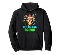 1st Grade Squad Reindeer Xmas Teacher Student Christmas Sudadera con Capucha