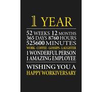 1st Year Work Anniversary: Employee Appreciation Gift for Job Milestone of 1 Year of Service