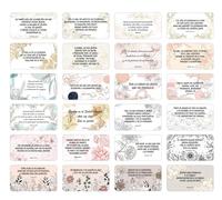 1step2dream Tarjetas inspiradoras de oración en español, 100 versículos católicos de la Biblia, varios mini escrituras, regalos religiosos cristianos de la Biblia